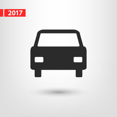 Car icon, vector illustration. Flat design style