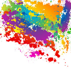 Colorful splashes background Vector Illustration