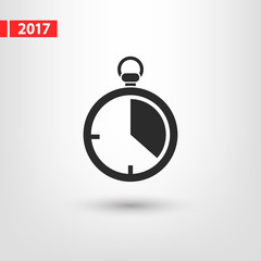 stopwatch  icon, vector illustration. Flat design style