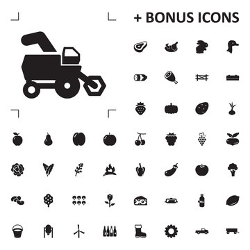 tractor icon illustration