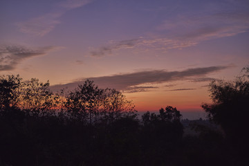 Sunrise in the morning