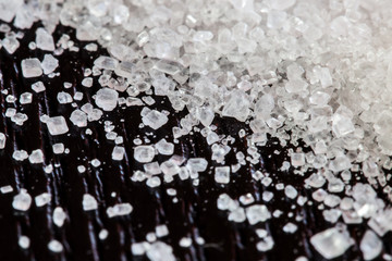 Sugar crystals macro shot