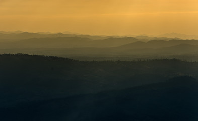 phu kradueng mountain wave yellow