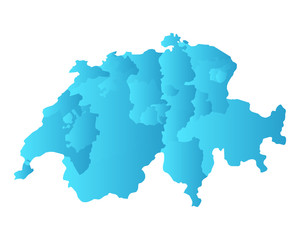 Karte der Schweiz