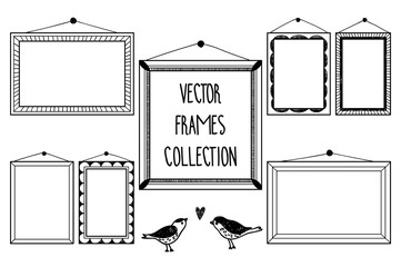 Hand draw collection with frames