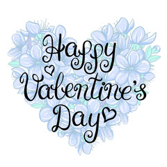 valentines day vintage lettering background