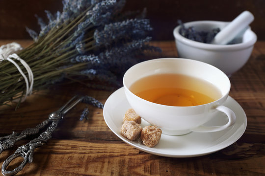 Aromatic lavender tea