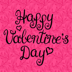 Obraz premium valentines day vintage lettering background