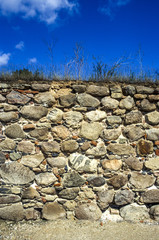 Stone wall, Latvia, Southern Latvia, Pilsrundales