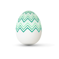Easter Egg with points. Vector illustration.