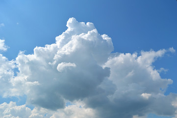 Beautiful blue sky with clouds