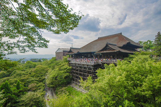 kiyomizu-dera temple in Kyoto, JAPAN in summer day