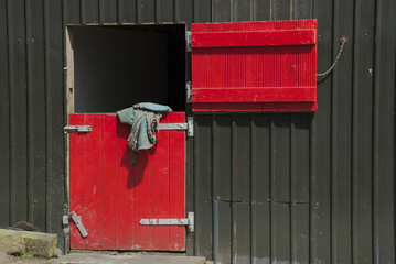 Red Stable Doors. 