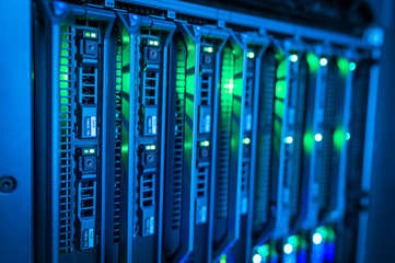 Network servers in data room Domestic Room