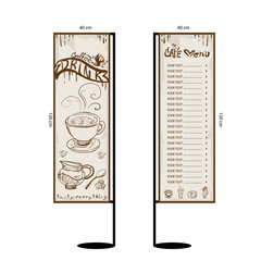 coffee menu graphic  design objects template