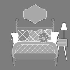 Home and bedroom decoration style background template