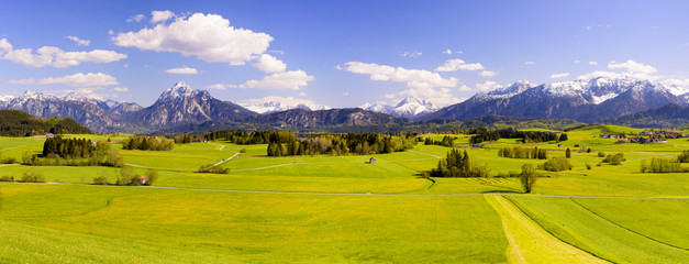 Panorama Landschaft im Allgäu bei Füssen