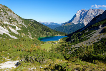 Fototapeta na wymiar Zugspitze Seebensee