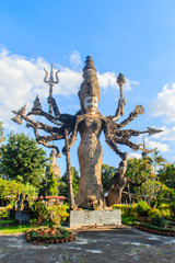 Fototapeta premium Incarnation of Uma to Kali at Sala Keoku, the park of giant fant