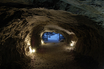 Stone cave inside