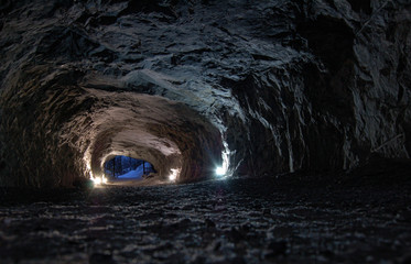 Stone cave inside
