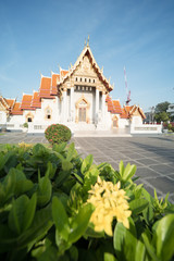Obraz premium marble temple in bangkok thailand