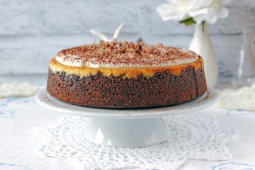 Banana and chocolate cheesecake