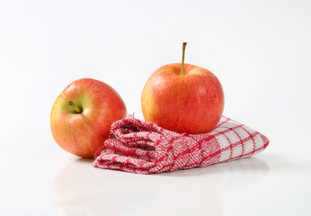 two ripe apples