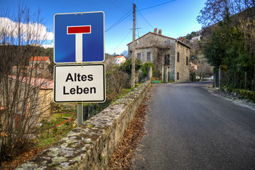 Schild 188 - Altes Leben