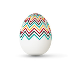 Easter Egg with points. Vector illustration.