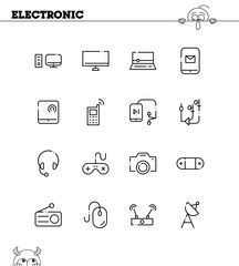 Electronic icon set