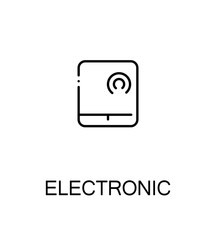 Electronic flat icon