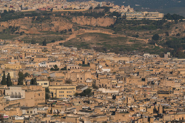 Panoramic view of Fez (Fes), Morocco
