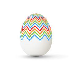 Easter Egg with points. Vector illustration.