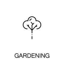 Gardening flat icon