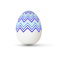 Easter Egg with points. Vector illustration.
