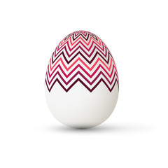 Easter Egg with points. Vector illustration.