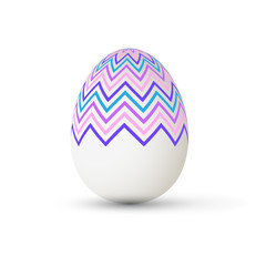 Easter Egg with points. Vector illustration.