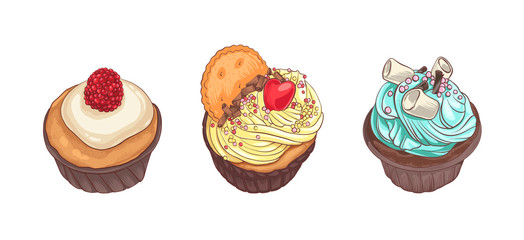 Delicious cupcakes.