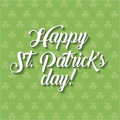 saint patrick's day card. colorful design. vector illustration