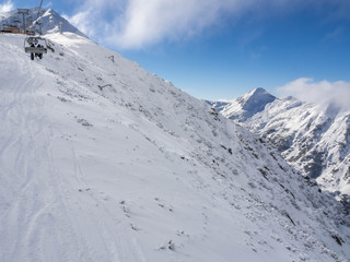 BANSKO, Bulgaria. January, 2017. It's winter resort in Bulgaria with long ski runs and the rich cultural history