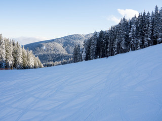 BANSKO, Bulgaria. January, 2017. It's winter resort in Bulgaria with long ski runs and the rich cultural history