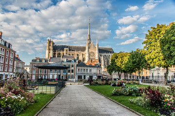 Fototapeta na wymiar Cathédrale d'Amiens, Hauts de France, Picardie, France