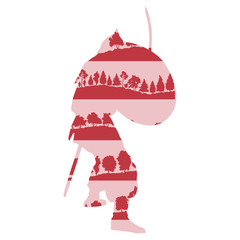 Medieval knight or ancient warrior vector background concept mad