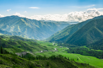 Fototapeta na wymiar Mountains valley landscape