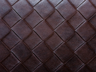 brown leather square