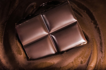 Melted chocolate background