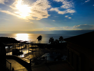 Fototapeta na wymiar Dead Sea Sunset