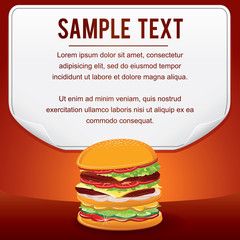 Fast Food Product Poster for Shop Design Sale Card
