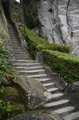 treppe in den externsteinen